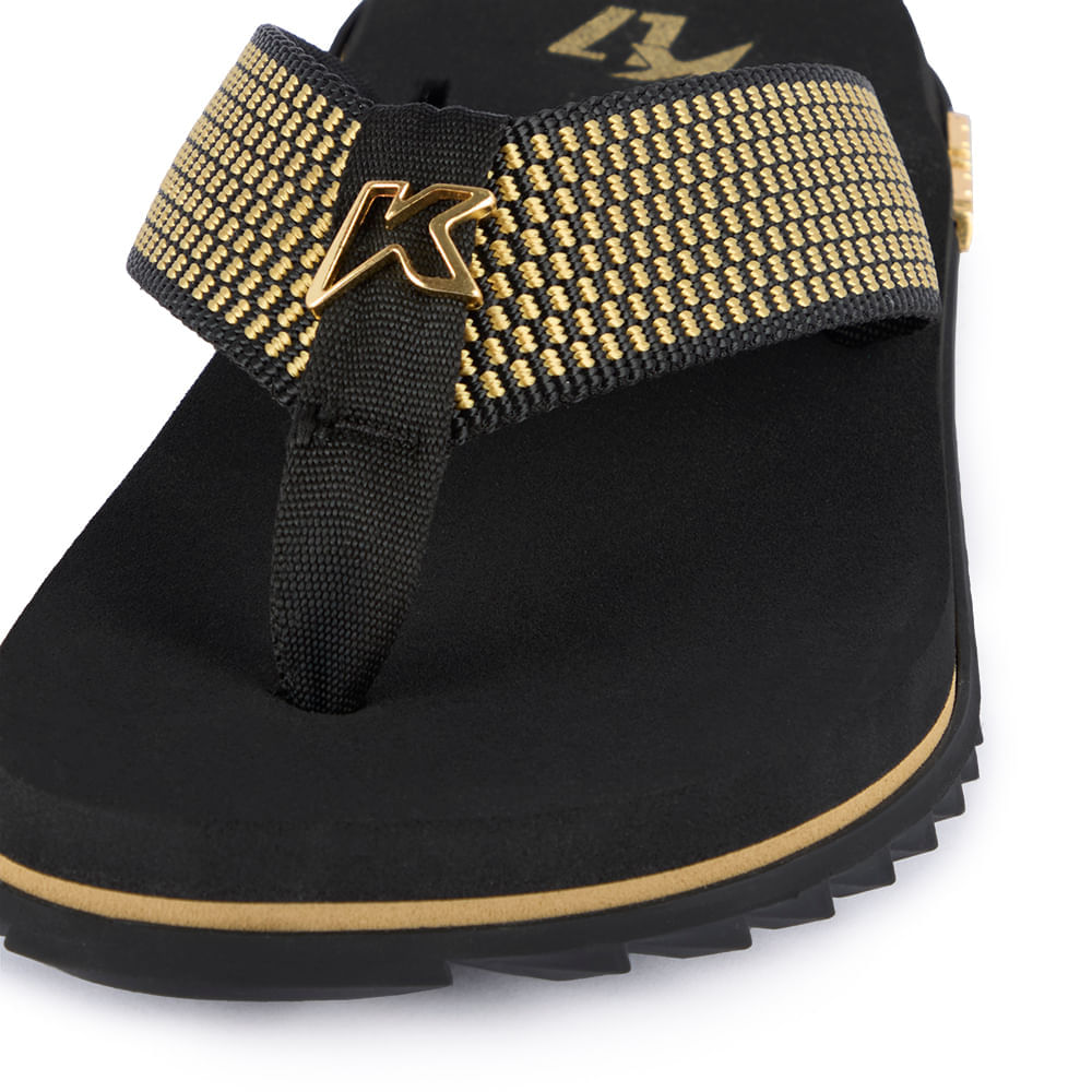 Sandália Kenner Kivah Dots L7 Preto