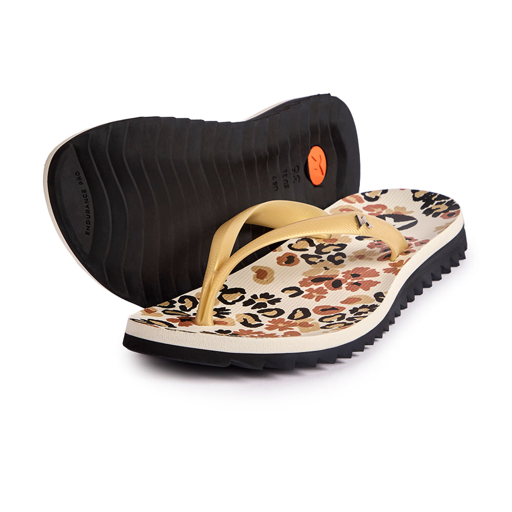 Sandália Kenner Ibiza Pintada Dourado