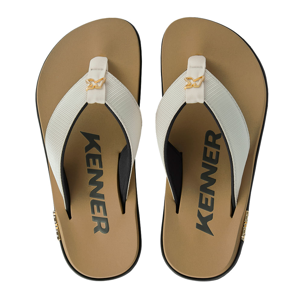 Sandália Kenner Kivah Line Caqui