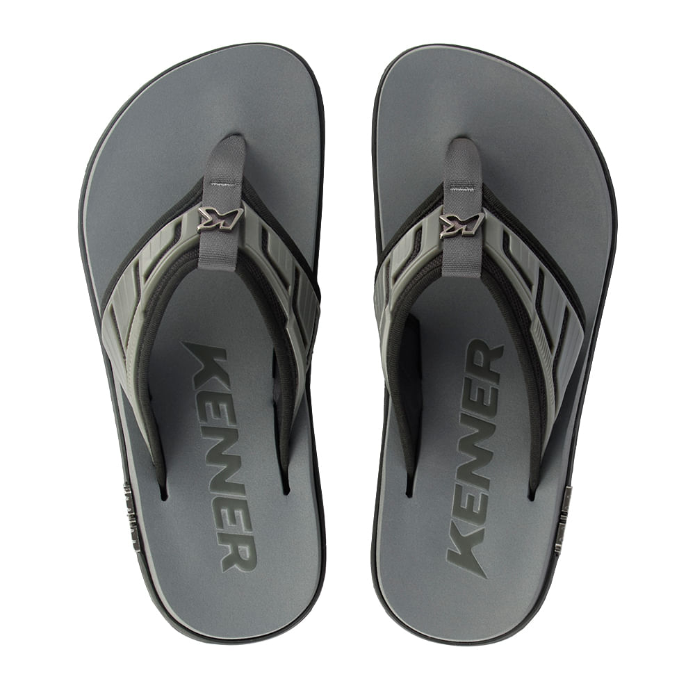 Sandália Kenner Kivah Full Force Cinza