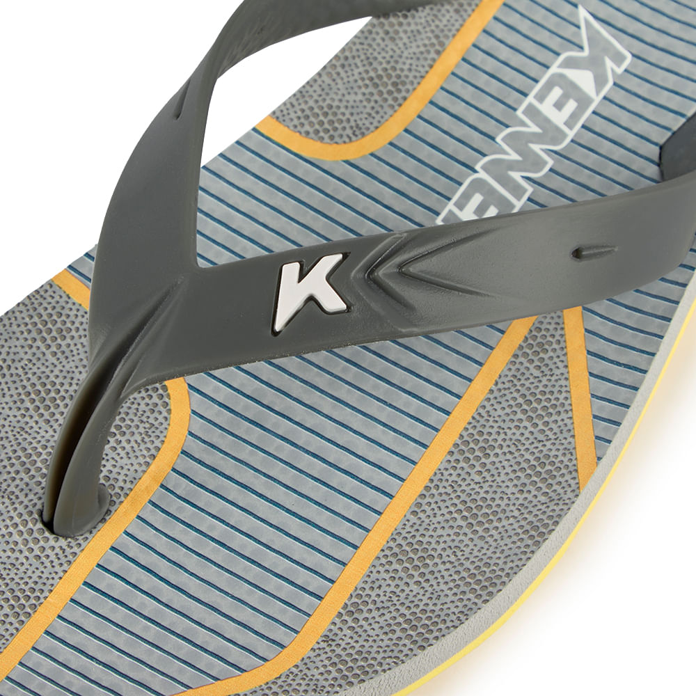 Sandália Kenner Summer Classic Amarelo E Cinza