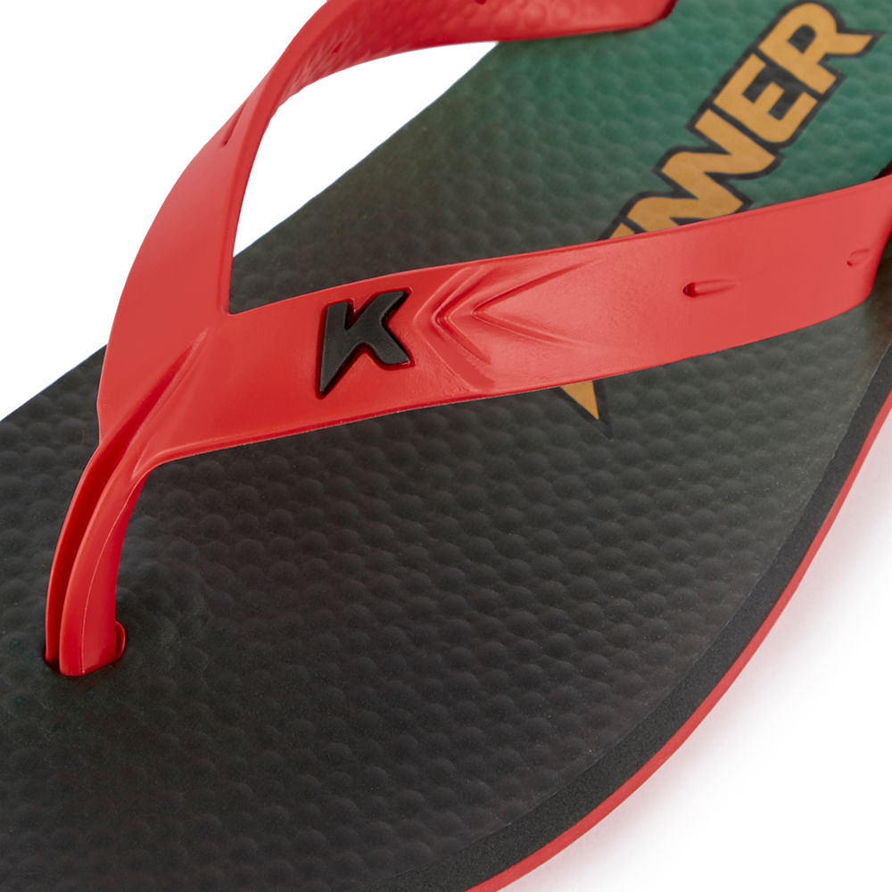 Sandália Kenner Summer Listras Vermelho